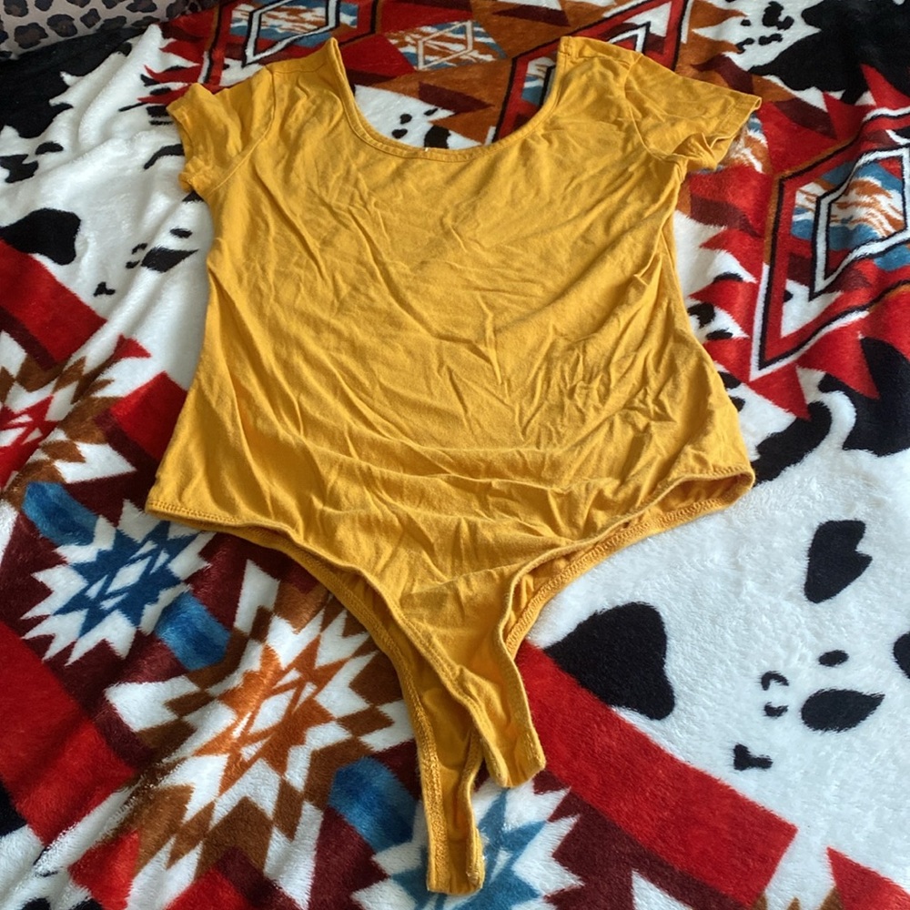Bodysuit mustard color